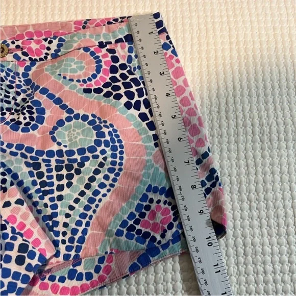 Lilly Pulitzer Shorts Bundle (3) sz 0 Pink Seersucker Tropical Resort Preppy - Picture 5 of 16